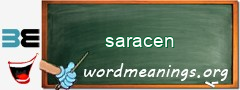 WordMeaning blackboard for saracen
